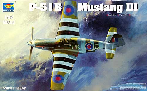 P-51B/C マスタング 3 プラモデル (トランペッター 1/32 エアクラフトシリーズ No.02283) 商品画像