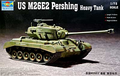 M26E2 パーシング プラモデル (トランペッター 1/72 AFVシリーズ No.07299) 商品画像
