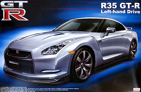 R35 GT-R 左ハンドル仕様 プラモデル (アオシマ 1/24 ザ・ベストカーGT No.旧024) 商品画像