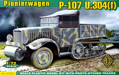 ユニック・ケグレス P107 U.304(f) ハーフトラック プラモデル (エース 1/72 ミリタリー No.72251) 商品画像