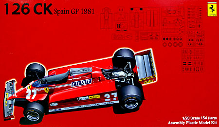 フェラーリ 126CK 1981年 スペインGP スケルトンボディ プラモデル (フジミ 1/20 GPシリーズ SP （スポット） No.SP004) 商品画像