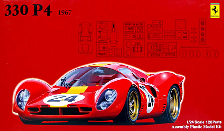 フェラーリ 330P4 1967年 ル・マン 24時間レース 3位 プラモデル (フジミ 1/24 ヒストリックレーシングカー シリーズ No.021) 商品画像