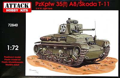 PzKpfw 35(t) A8　/ シュコダ T-11 プラモデル (アタック 1/72 AFV シリーズ No.72840) 商品画像