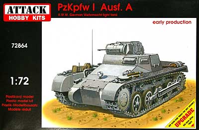 1号戦車 A型 初期型 (PzKpfw 1 Ausf.A) プラモデル (アタック 1/72 AFV シリーズ No.72864) 商品画像