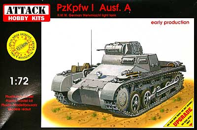 1号戦車 A型 初期型 (レジン製 車内エンジンパーツ付) プラモデル (アタック 1/72 AFV シリーズ No.72SE06) 商品画像