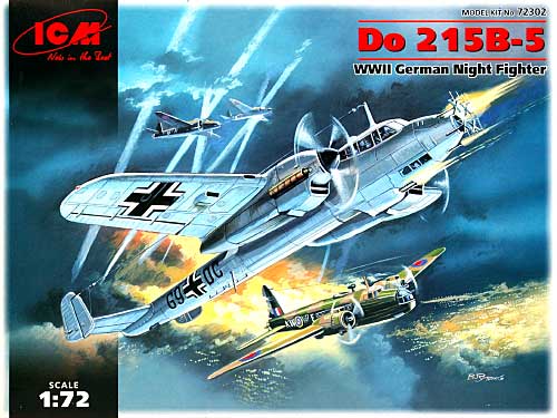 ドルニエ Do215Ｂ-5 双発偵察機 プラモデル (ICM 1/72 エアクラフト プラモデル No.72302) 商品画像