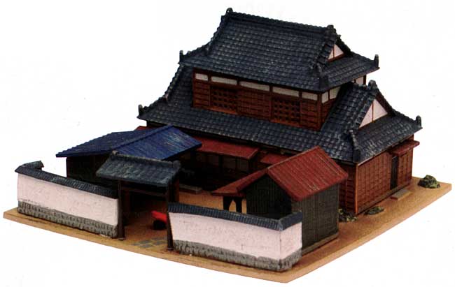 農家 D2 (漆喰塀の豪農) プラモデル (トミーテック 建物コレクション （ジオコレ） No.220633) 商品画像_1