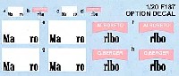 フェラーリ F1 87 & F1 87/88 オプションデカール