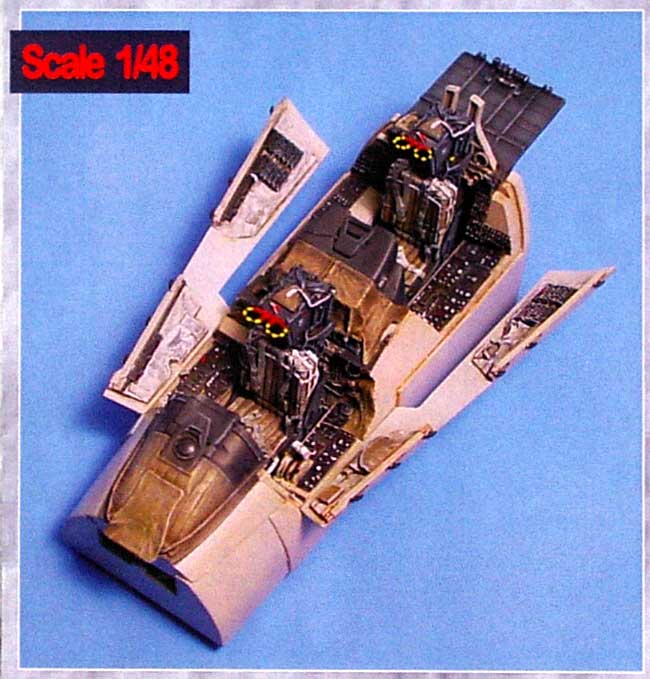 F-14A トムキャット用 コクピットセット (ハセガワ対応) レジン (アイリス 1/48 航空機アクセサリー No.4124) 商品画像_1