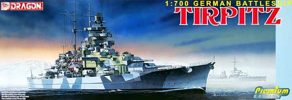 ドイツ戦艦 テルピッツ (プレミアムエディション) プラモデル (ドラゴン 1/700 Warships No.7081) 商品画像
