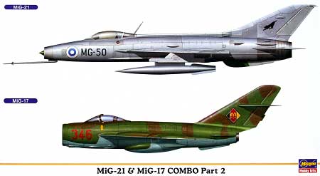 MiG-21 & MiG-17 コンボ パート 2 (2機セット) プラモデル (ハセガワ 1/72 飛行機 限定生産 No.00950) 商品画像