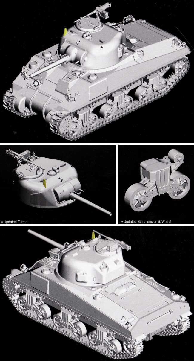 M4A4 シャーマン 75mm砲搭載型 プラモデル (サイバーホビー 1/35 AFVシリーズ （Super Value Pack） No.9102) 商品画像_2