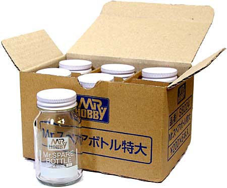 Mr.スペアボトル 特大 (80ml) (6個入りパック) 塗料瓶 (GSIクレオス アクセサリー No.SB224B) 商品画像