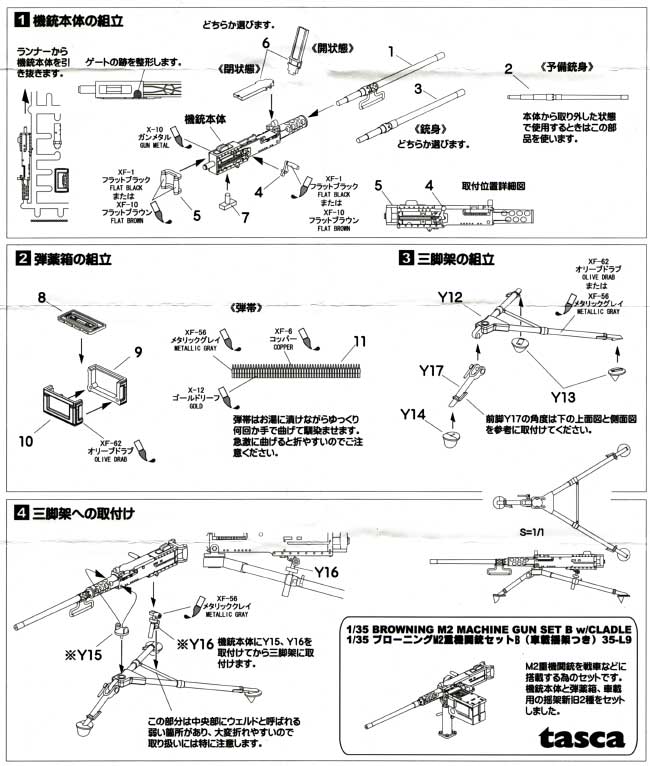 ブローニング M2 重機関銃セット A (三脚架つき) プラモデル (アスカモデル 1/35 プラスチックモデルキット No.35-L008) 商品画像_2