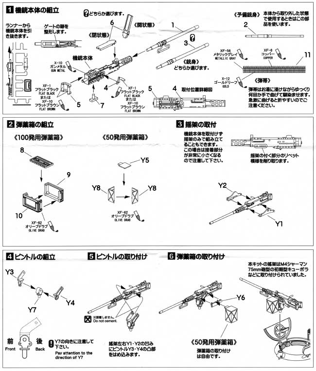 ブローニング M2 重機関銃セット C (初期型車載揺架つき) プラモデル (アスカモデル 1/35 プラスチックモデルキット No.35-L024) 商品画像_2