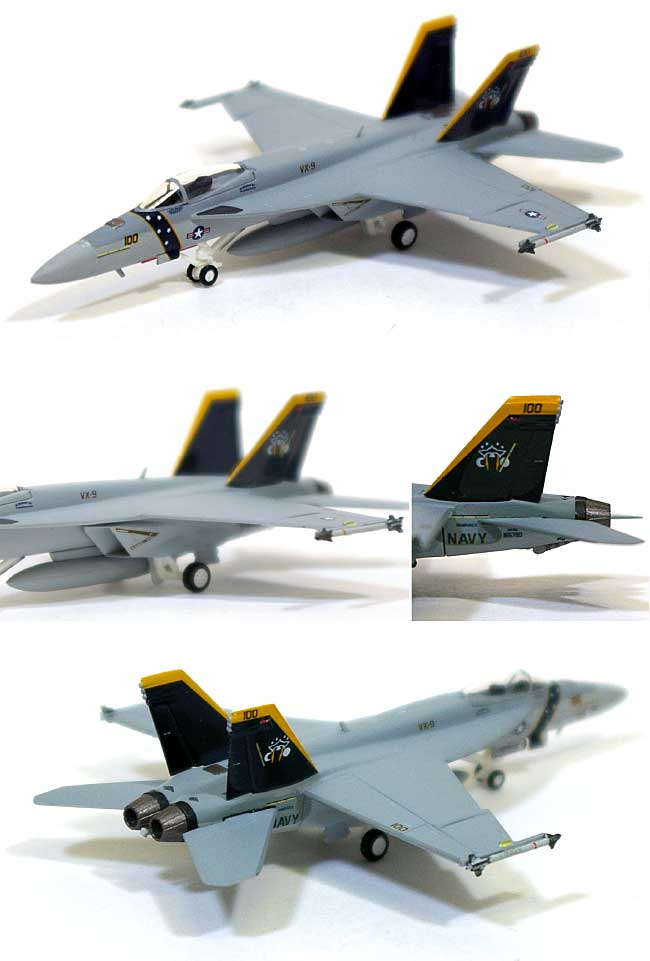 F/A-18E スーパーホーネット アメリカ海軍 VX-9 バンパイアズ XE 100 GO NAVY (ハイビジ) 完成品 (ホーガンウイングス M-SERIES No.6238) 商品画像_1