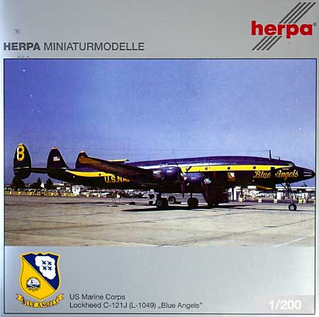 ロッキード C-121J アメリカ海兵隊　ブルーエンジェルス No.8 スーパーコニー 完成品 (ヘルパ herpa Wings （ヘルパ ウイングス） No.552479) 商品画像