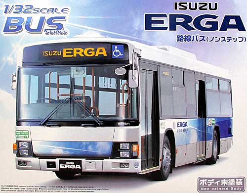 いすゞ エルガ 路線バス (ノンステップ) プラモデル (アオシマ 1/32 バスシリーズ No.029) 商品画像