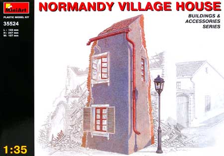 ノルマンディーの村の家 プラモデル (ミニアート 1/35 ビルディング＆アクセサリー シリーズ No.35524) 商品画像