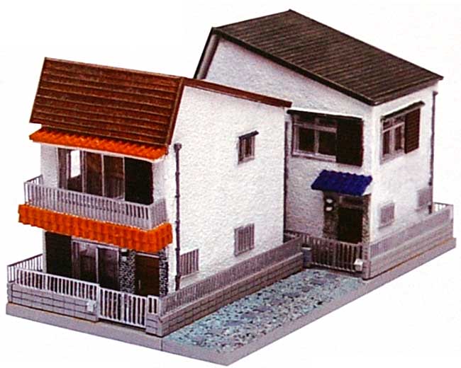 建売住宅 A (コロニアル屋根) プラモデル (トミーテック 建物コレクション （ジオコレ） No.221456) 商品画像_1