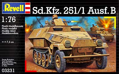 Sd.kfz.251/1 Ausf.B プラモデル (Revell 1/76 ミリタリー No.03231) 商品画像