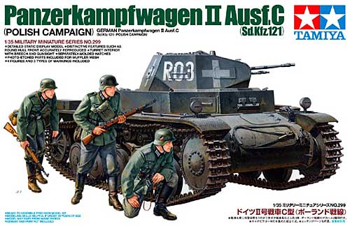 ドイツ 2号戦車 C型 (ポーランド戦線) プラモデル (タミヤ 1/35 ミリタリーミニチュアシリーズ No.299) 商品画像