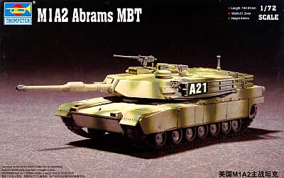 M1A2 エイブラムス MBT プラモデル (トランペッター 1/72 AFVシリーズ No.07279) 商品画像