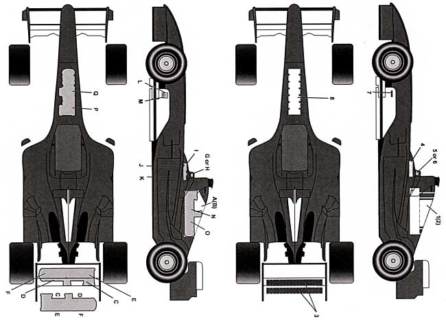 フェラーリ 248F1 用 オプション デカール (タブデザイン 1/20 デカール No.TABU-20048) 商品画像_1