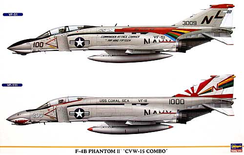 F-4B ファントム 2 CVW-15 コンボ (2機セット) プラモデル (ハセガワ 1/72 飛行機 限定生産 No.00956) 商品画像