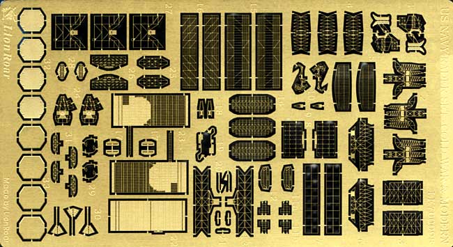 アメリカ海軍 レーダーセット 戦後型 エッチング (ライオンロア 1/700 艦船用エッチングパーツ No.LE700098) 商品画像_1