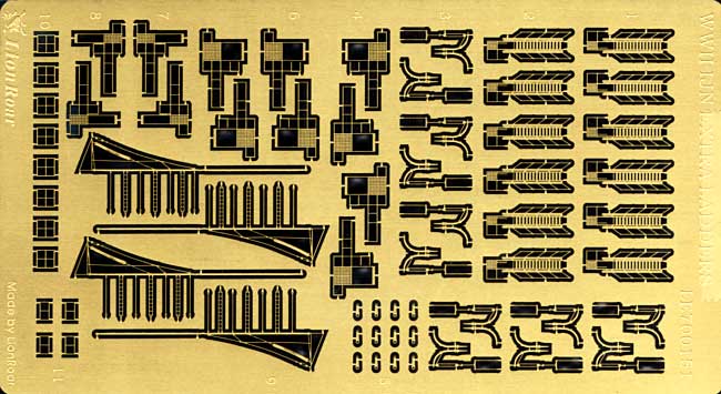 日本海軍 ラッタルセット (舷梯子など) エッチング (ライオンロア 1/700 艦船用エッチングパーツ No.LE700151) 商品画像_1