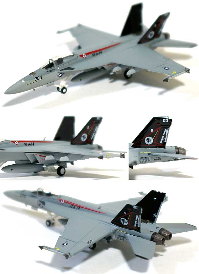 F/A-18E スーパーホーネット VFA-14 トップハッターズ NH200 CAGバード リムーア基地 (ハイビジ) 完成品 (ホーガンウイングス M-SERIES No.6252) 商品画像_1