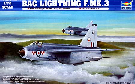BAC ライトニング F.MK.3 プラモデル (トランペッター 1/72 エアクラフト プラモデル No.01635) 商品画像