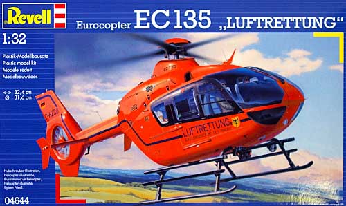 ユーロコプター EC135 Luftrentｔung プラモデル (Revell 1/32 Aircraft No.04644) 商品画像