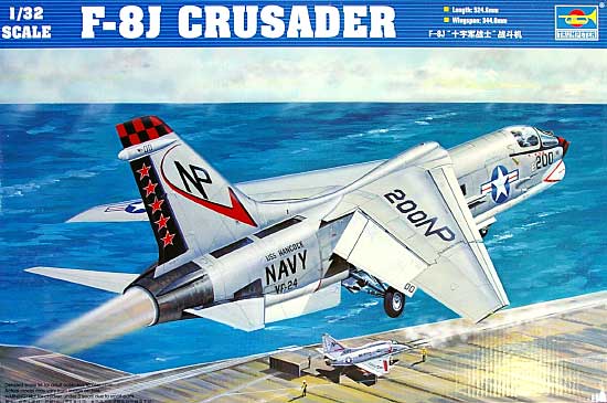 F-8J クルセイダー プラモデル (トランペッター 1/32 エアクラフトシリーズ No.02273) 商品画像