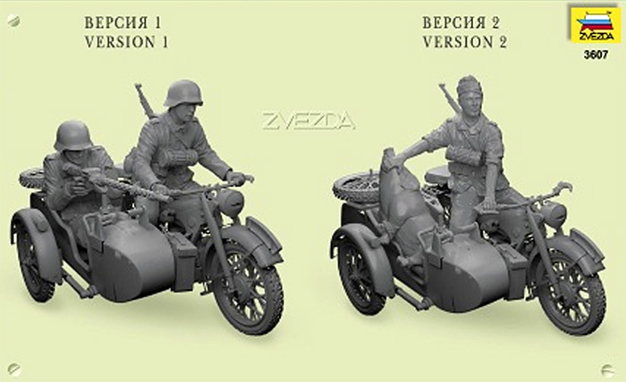 ドイツ R12 サイドカー プラモデル (ズベズダ （Zvezda） 1/35 ミリタリー No.3607) 商品画像_1