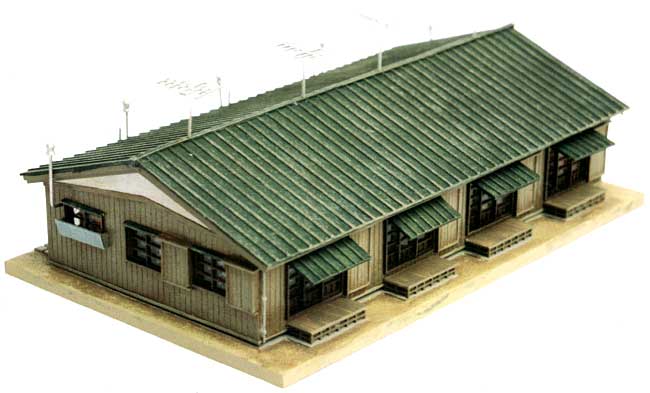 集合住宅 C (木造長屋) プラモデル (トミーテック 建物コレクション （ジオコレ） No.218432) 商品画像_1