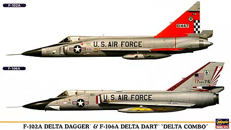 F-102A & F-106A デルタ コンボ プラモデル (ハセガワ 1/72 飛行機 限定生産 No.00962) 商品画像
