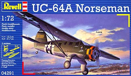 UC-64A ノースマン プラモデル (Revell 1/72 飛行機 No.04291) 商品画像