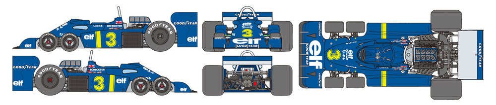 タイレル P34 1976 日本GP プラモデル (タミヤ 1/20 グランプリコレクションシリーズ No.058) 商品画像_4