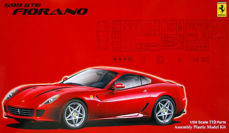 フェラーリ 599GTB フィオラノ (エッチングパーツ・メタルシール付) プラモデル (フジミ 1/24 FRシリーズ （For Advanced Modelers） No.012) 商品画像