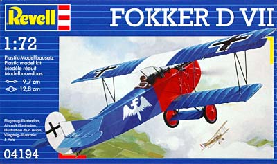 フォッカー D.7 複葉機 プラモデル (レベル 1/72 飛行機 No.04194) 商品画像