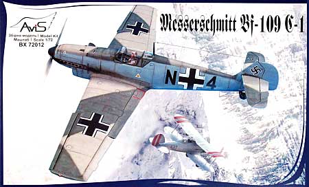 メッサーシュミット Bf-109C-1 プラモデル (ミクロミル 1/72 エアクラフト プラモデル No.72012) 商品画像