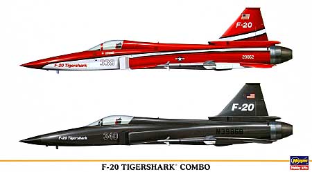 F-20 タイガーシャーク コンボ (2機セット) プラモデル (ハセガワ 1/72 飛行機 限定生産 No.00967) 商品画像