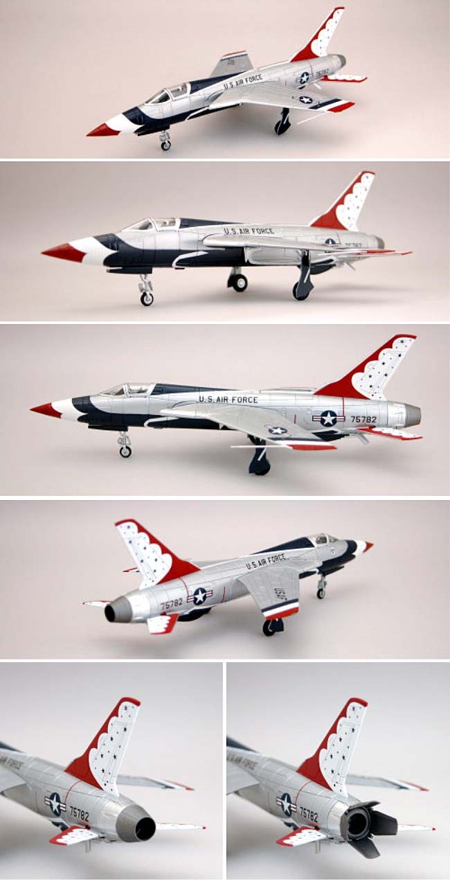 F-105B サンダーチーフ サンダーバーズ 完成品 (ホビーマスター 1/72 エアパワー シリーズ （ジェット） No.HA2502) 商品画像_2