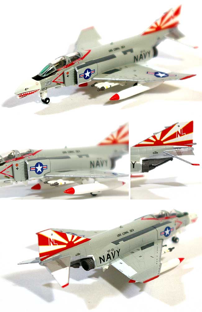 F-4B ファントム 2 VF-111 サンダウナーズ NL201 CVA-43 空母コーラル・シー 1972年 完成品 (ホーガンウイングス M-SERIES No.6719) 商品画像_1