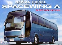 フジミ 観光バスシリーズ 日産ディーゼル スペースウイング A スーパーハイデッガ (カタログモデル)
