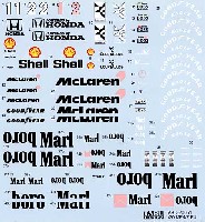 タブデザイン 1/20 デカール マクラーレン MP4/7 フルスポンサーデカール