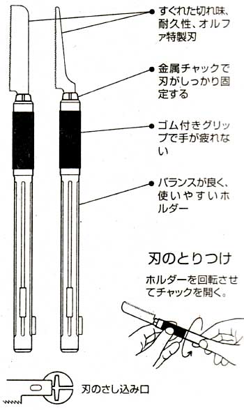 ホビーのこ 工具 (オルファ カッターナイフ No.167B) 商品画像_2