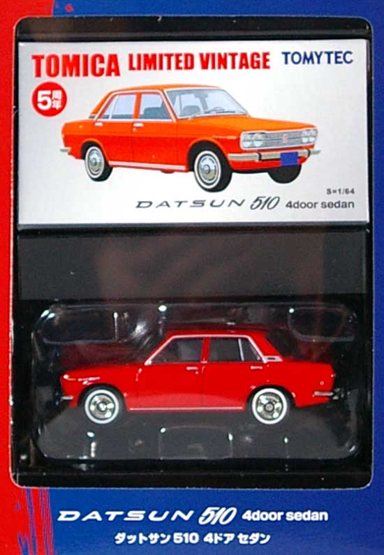 ダットサン 510 4door sedan (赤) ミニカー (トミーテック トミカリミテッド ヴィンテージ （BOX） No.222743) 商品画像_1